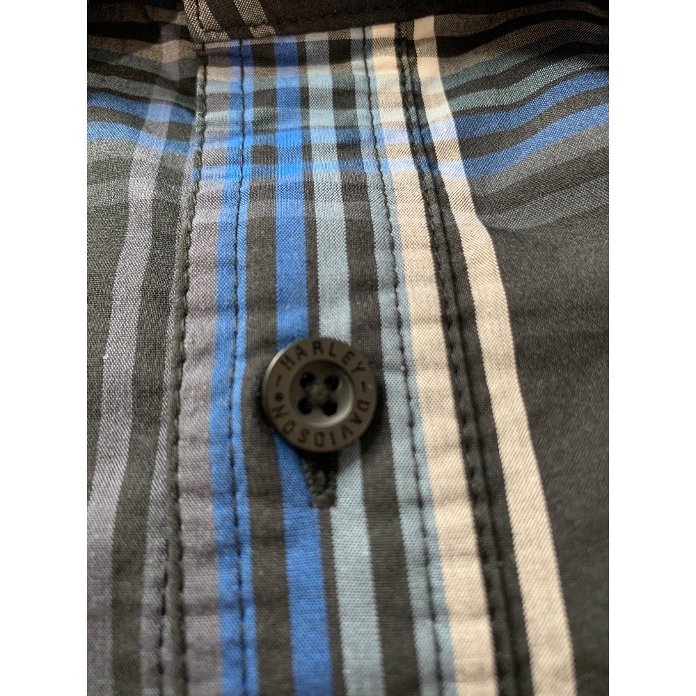 Harley-Davidson The Bagger Long Sleeve Shirt in black plaid. Size M - Picture 6 of 12